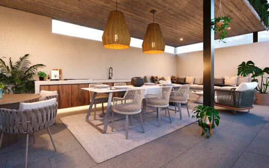 Departamento moderno en Puerto Morelos cerca de la playa