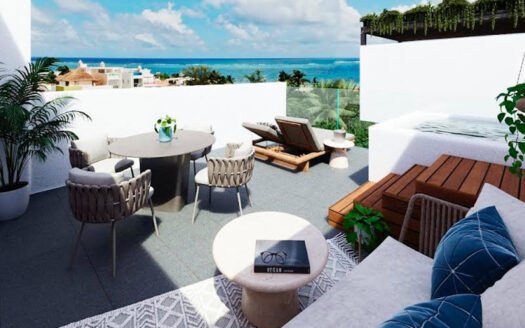 Departamento moderno en Puerto Morelos cerca de la playa